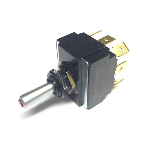 Buy Toggle Switch (ON)/Off/(ON), DPDT, Lighted Momentary Switch with a ...
