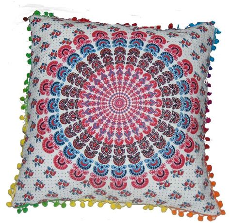 Buy Prem Crafts Multi Peacock Rangoli Mandala Psychedelic Bohemian ...