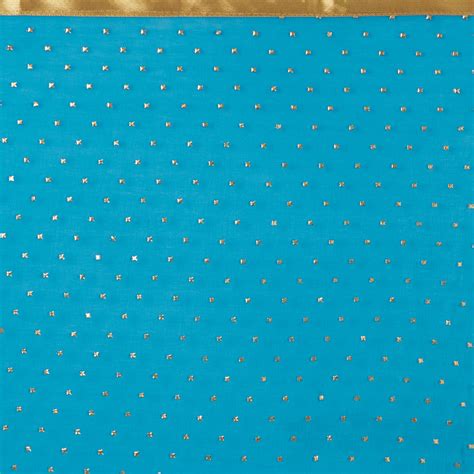 Turquoise Blue Embllished Chiffon Dupatta. Dupatta Bazaar