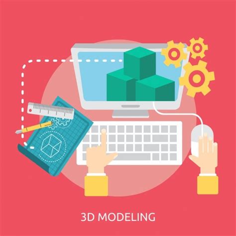 Modélisation 3d conception de fond | Vecteur Gratuite