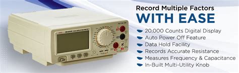 HTC Instrument DM-8045R 4½ Digit Large LCD 20,000 Counts Digital Bench ...