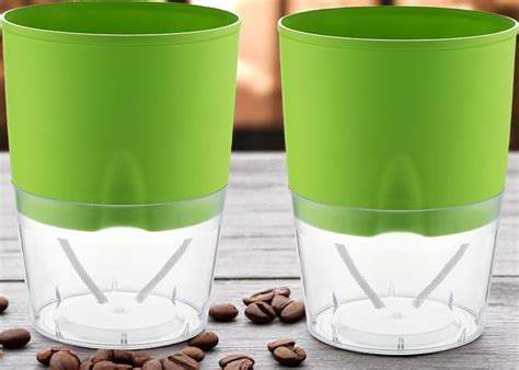 Green self watering pot – Plant Orbit