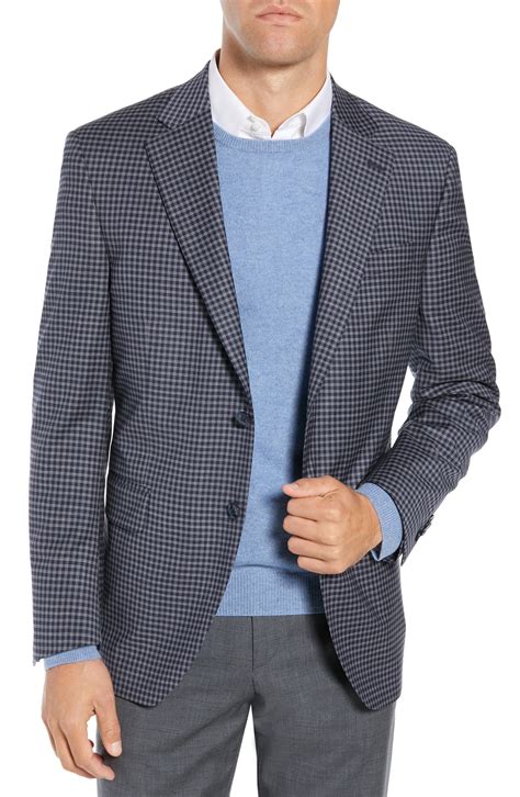 Peter Millar Flynn Classic Fit Check Wool Sport Coat | Nordstrom ...