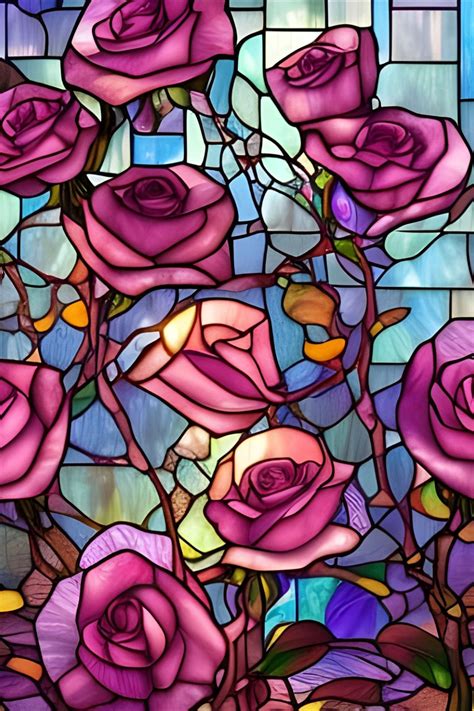 Stained Glass Roses by chance-two-designs | Glass window art, Stained ...