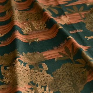 Ranthambore Forest Sofa and Chairs Upholstery Fabric in Green Color ...