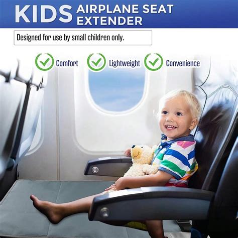 1 Conjunto Apoio de Pés de Avião para Crianças, Cama de Viagem Portátil ...