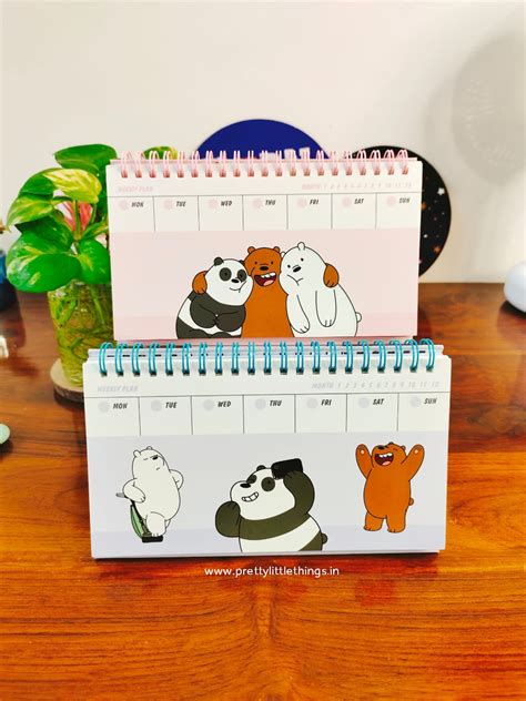 Panda & Bear themed Weekly Planners – Pretty Little Things