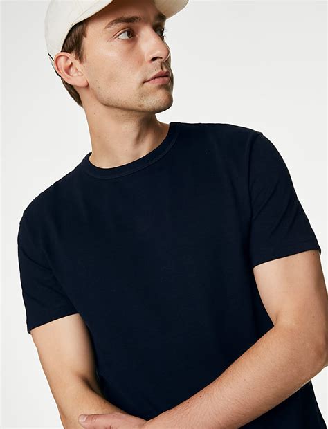 Buy Pure Cotton Heavy Weight T-Shirt at Marks & Spencer