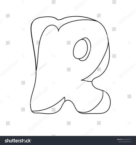 Letter R Drawing Vector Illustration Stock Vector (Royalty Free) 1981304771 | Shutterstock