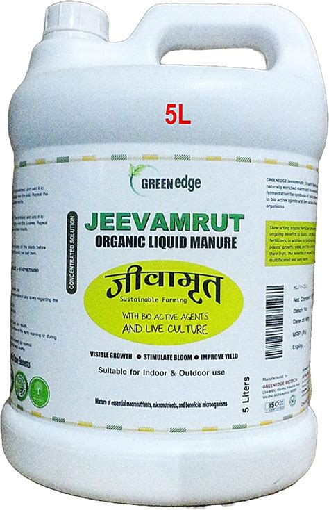 Greenedge Biotech Organic Jeevamrut (5 Liters) Liquid Manure ...