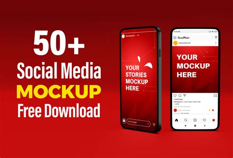 50+ Social Media Mockup PSD Free Download :: Behance