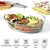 Buy Femora Borosilicate Glass Oval Baking Dish, Microwave Safe, Oven ...