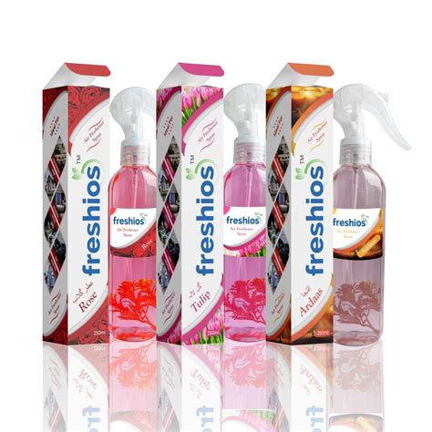 FRESHIOS Pack of 3 Long-Lasting Liquied Air Freshener for Home & Office ...