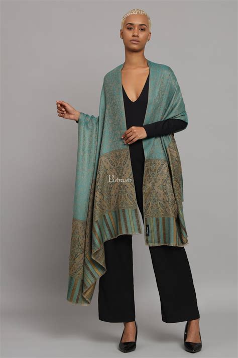 Pashtush Womens Extra Fine Wool Shawl, Ethnic Woven Palla Design, Arab ...
