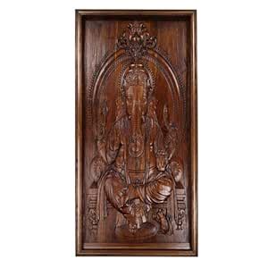KALATRI Lord Ganesha | Imported Teak Wood | Finished with Butcher Oil ...