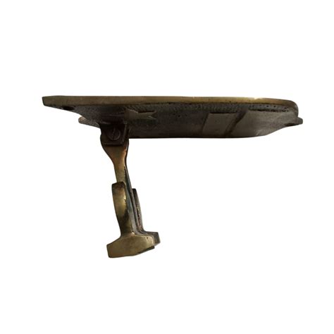 Brass Stockless Marine Anchor Hinged on Shield Plate - Home Decor/Coll ...