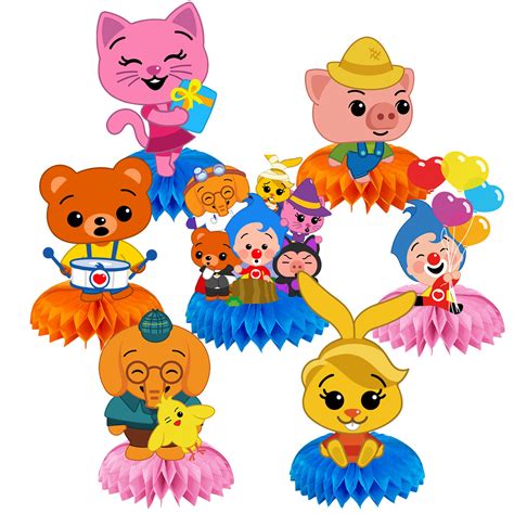 Buy 7 Pcs Plim Plim Birthday Party Decoration, Carnival Circus Clown ...