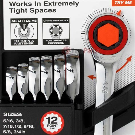 Zero Degree Gearless Ratcheting Wrench Set - Hardware&Tools Online Store