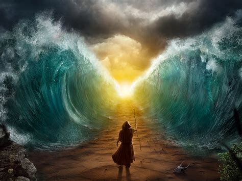 Moses Red Sea Painting at PaintingValley.com | Explore collection of Moses Red Sea Painting
