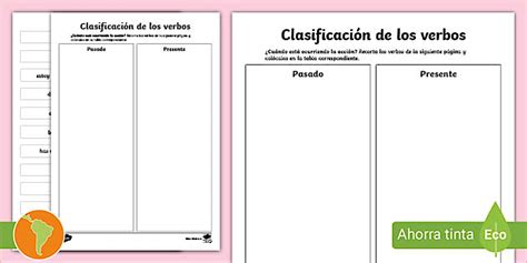 Actividad: Clasificación de los verbos- Guía de trabajo