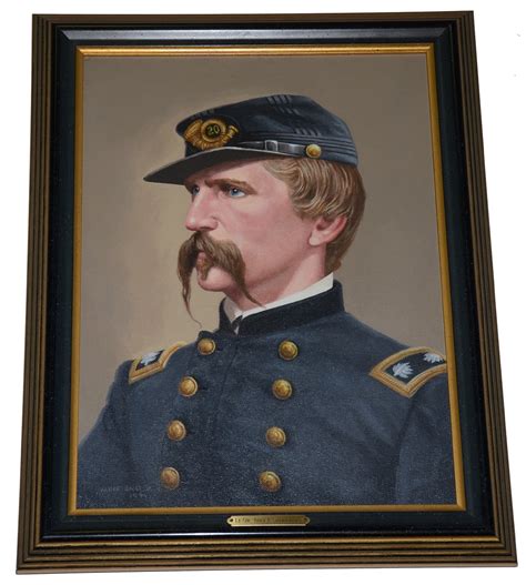 ORIGINAL OIL PAINTING OF 20TH MAINE LT. COL JOSHUA L. CHAMBERLAIN BY ...