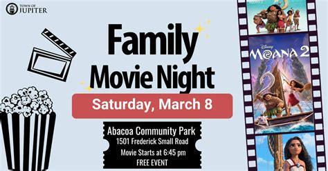 Family Movie Night - Moana 2, Abacoa Community Park, Jupiter, 8 March ...