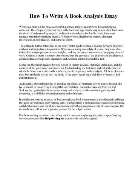 Image result for Essay Over a Book Example