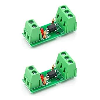 JZK 2 Piece Optical Isolator Module, Optocoupler 12V 80KHz 1 Channel ...