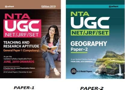 COMBO ARIHANT UGC Net JRF & SET Geography WITH UGC PAPER 1 2019 ...