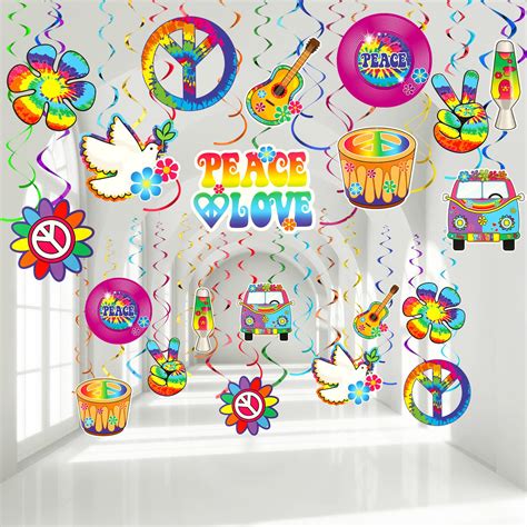 Bring the 60s back with our fun and colorful 60s decorations for a ...