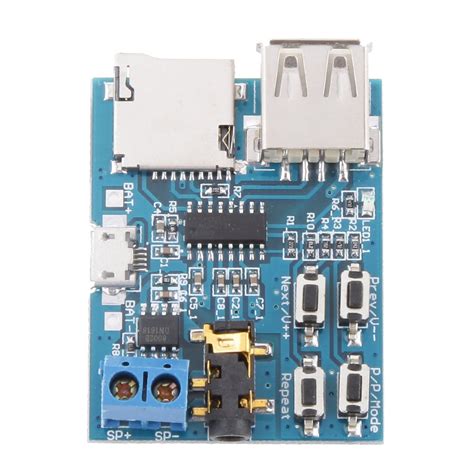 REES52 MP3 format Audio Player U Disk TF Card Amplifier Decoder Board ...