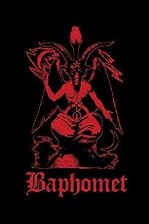 Buy Baphomet: Satanic Journal - Blood Red - College Ruled Lined Pages ...