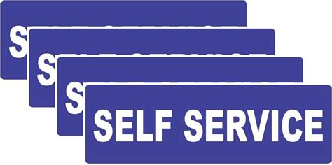 VAAIMAI Self Service Foam Board Sticker Sign Board 12X4 Inch Vinyl UV ...