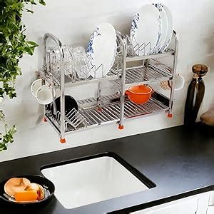 AMOL® Premium Stainless Steel Dish Rack 18 x 24 in — Medium Crockery ...