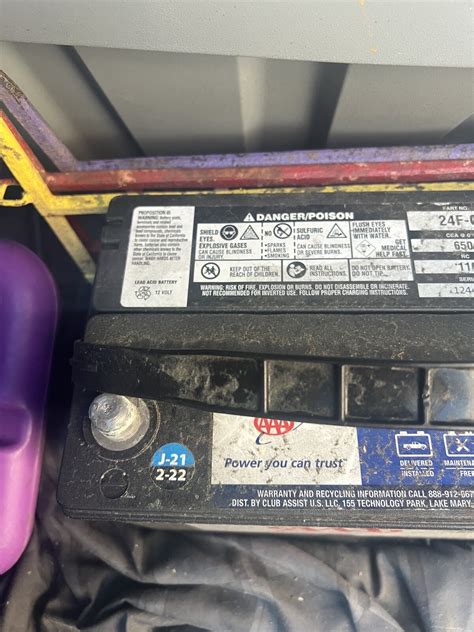 AAA 24F-C car battery- purchased 4 months ago | eBay