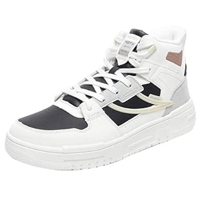 Buy XTEP Women's White Black Grey Classic High Top Lightweight ...