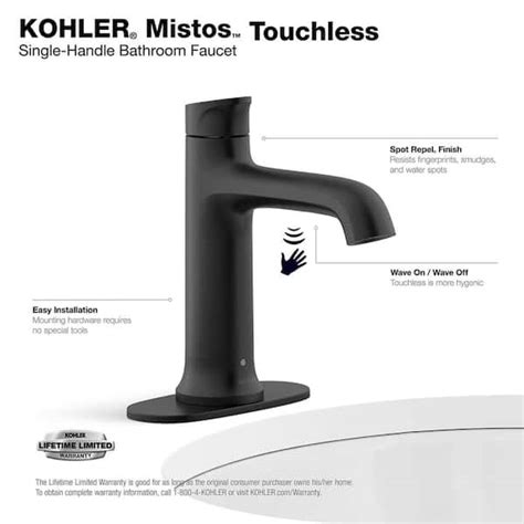 Buy Mistos Battery Powered Touchless Single Hole Bathroom Faucet in ...