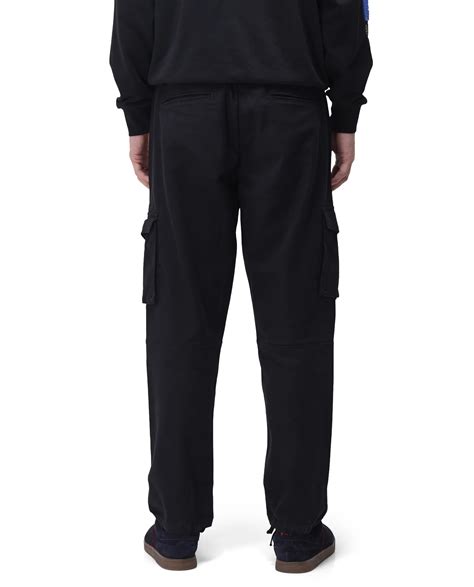 Rare Rabbit Men's Maks Black Cotton Plain Regular Fit Trouser