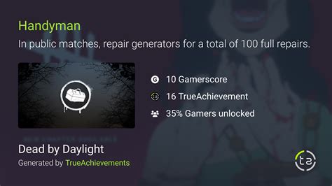 Handyman achievement in Dead by Daylight