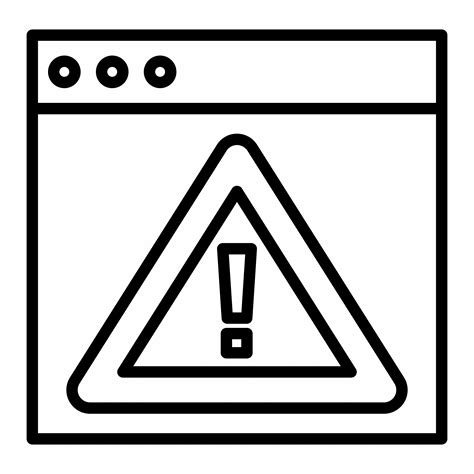 Error Warning Message Icon Vector Illustration Stock Vector (Royalty ...