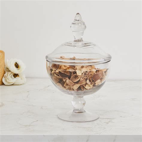 Buy Contour Solid Candy Glass Jar with Lid - 25 cm x 16 cm from Home ...