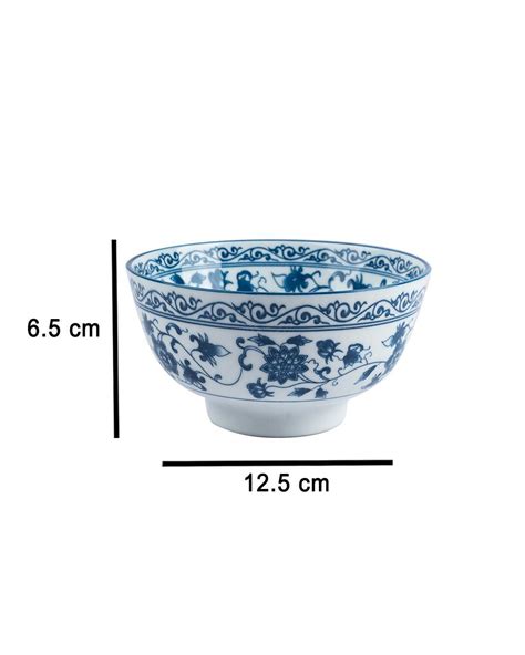 Bowls, Glossy Finish, Royal Blue, Ceramic, Set of 2, 300 mL - MARKET 99 ...