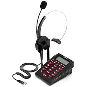 Amazon.in: Buy AGPtEK Corded Telephone with Headset & Dialpad for House ...