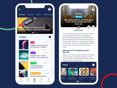 News App UI by Alamin Mir 🚀 on Dribbble
