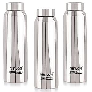 NIRLON Stainless Steel Single Wall Refrigerator Fridge Water Bottle ...