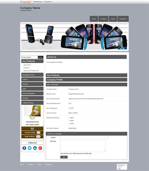 bizzTrader Templates :: Make a website for your products with awesome ...