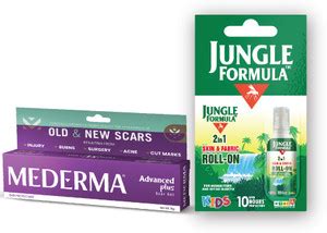 MEDERMA Advanced Plus (10g) & Jungle Formula Mosquito insect Repellent ...