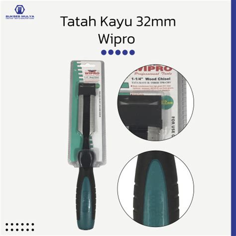 Jual Pahat Kayu 32mm Wipro CRV Tatah Kayu Gg Fiber Kikir Kayu Wood ...