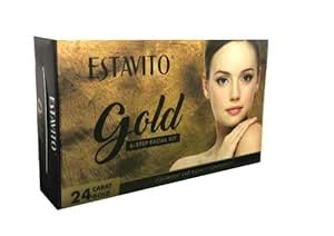 ESTAVITO 24K Gold 6 STEP Facial kit 165 Gms | FOR ALL SKIN TYPES ...