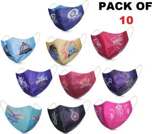 VE-MARUSH COMBO OF ALL TEAM WASHABLE MASK, LIMITED EDITION 2022 IPL ...